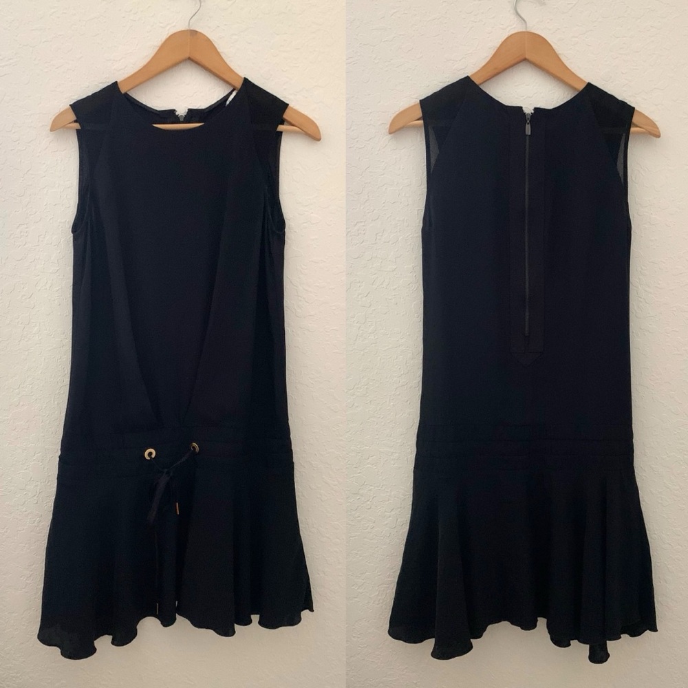 Sandro Rosilda Black Drawstring Dress - Picture 5 of 13